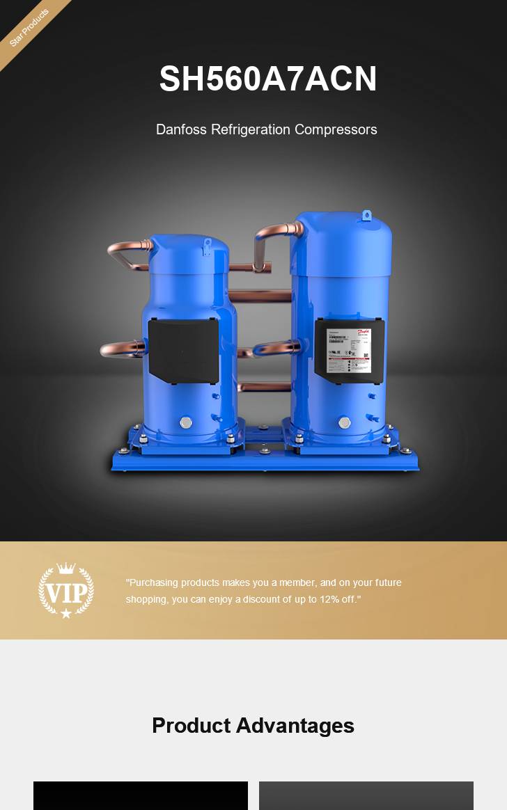 Danfoss Compressor SH560A7ACN, technical parameters pdf, structure diagram